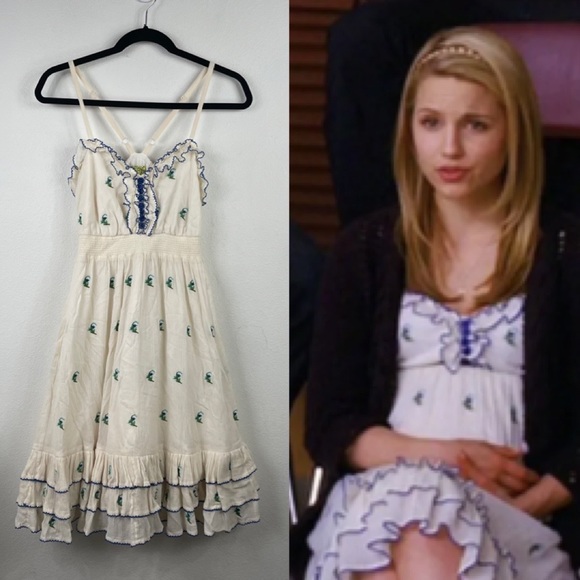Anthropologie Floreat Grasslands Embroidered Dress - Picture 2 of 14